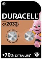 Duracell 2032 Lithium Coin Batteries 3V (CR2032) - Pack of 2