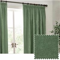 Yard Heavy Chenille Pencil Pleat Curtains - Eucalyptus - 117x183cm