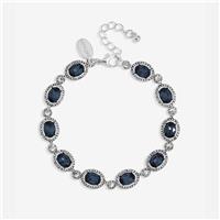 Jon Richard Silver Plated Blue Halo Bracelet