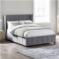Julian Bowen Katie Double Velvet Bedframe - Grey