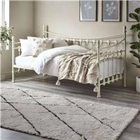 Julian Bowen Versailles Single Day Bed - Stone White