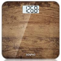 Renpho Core 1S Digital Bathroom Scale - Black and Brown