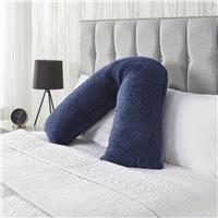 Downland Medium V shape Pillow - Navy