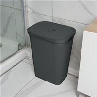 Addis 60 Litre Plastic Laundry Hamper - Charcoal
