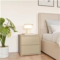 Furniture To Go Alice Springs 2 Drawer Bedside Table - Butter Yellow