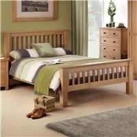 Julian Bowen Amsterdam HFE Kingsize Bedframe - Light Oak