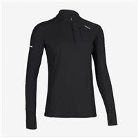 Decathlon Women's Kiprun Run 500 Warm Running Long Sleeved T-shirt -Black -UK 10