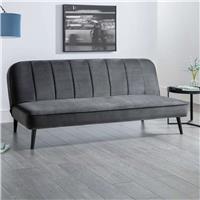 Julian Bowen Miro Velvet Clic Clac Sofa Bed - Grey