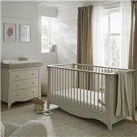 CuddleCo Clara 2 Piece Nursery Furniture Set - Cashmere & Ash