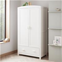 Babymore Universal Nursery 2 Door 1 Drawer Wardrobe - White