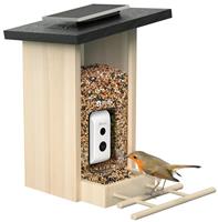 Birdfy Feeder Ebony Lite Smart Bird Feeder with Camera & Solar Panel