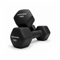 Northern Neoprene Hex Dumbbells - 2 x 7 kg