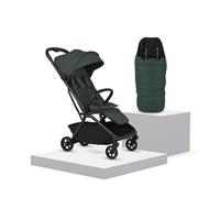 Silver Cross Nia Stroller and Footmuff Bundle - Green