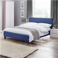 Julian Bowen Rialto Kingsize Linen Bedframe - Blue