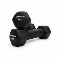 Northern Neoprene Hex Dumbbells - 2 x 1 kg