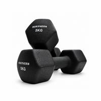 Northern Neoprene Hex Dumbbells - 2 x 5 kg