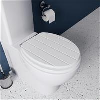 Croydex Flexi Fix Portland Toilet Seat - White