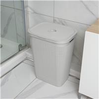 Addis 60 Litre Plastic Laundry Hamper - Light Grey