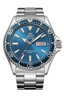 Orient Mako Kamasu Blue Dial Men's Silver Stainless Steel Bracelet Watch