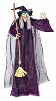 Premier Decorations Prelit Halloween Animated Hanging Witch Decoration