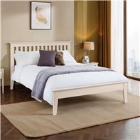 Julian Bowen Salerno Shaker Kingsize Bedframe - Ivory