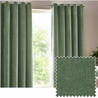 Yard Heavy Chenille Eyelet Curtains - Eucalyptus - 117x183cm
