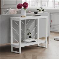Dorel Brielle Rectangular Console Table - White