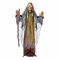 Premier Decorations Prelit Halloween Animated Witch Decoration