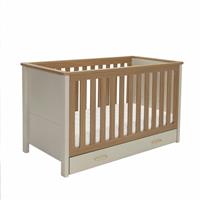 Babymore Mira Cot Bed - Cashmere Warm Oak