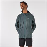 Decathlon Men's Run 500 Waterproof Trail Running Jacket - Smoked Green - XL