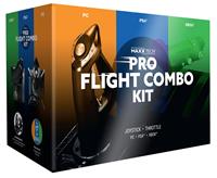 Maxx Tech HOTAS Pro Flight Combo Kit For PC, PS4 & Xbox - Black