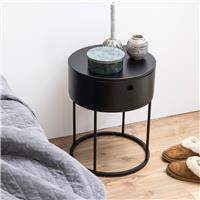 Furniture To Go Polo 1 Drawer Bedside Table - Black