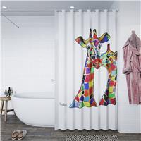 Steven Brown Francie and Josie McZoo Shower Curtain