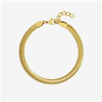Jon Richard Gold Plated Snake Chain Stainless Steel Bracelet