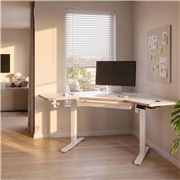 Koble Gino Corner 1 Drawer Height Adjustable Desk - White