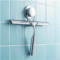 Stick n Lock Shower Squeegee & Holder - Chrome