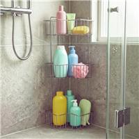 Beldray Antirust 3 Tier Metal Corner Shower Caddy - Chrome