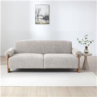 Kyoto Mitch Small Double Fabric Clic Clac Sofa Bed - Natural