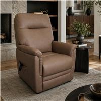 Aspire Dual Motor Leather Power Rise Recliner Chair - Tan