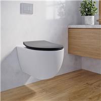 Bemis Click and Clean Toilet Seat - Black
