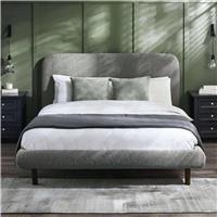 Julian Bowen Hannah Double Boucle Bedframe - Grey