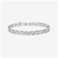 Jon Richard Rhodium Plated Crystal Fine Multi Stone Bracelet