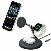 Belkin UltraCharge 25W Qi2.2 3-In-1 Wireless Charger - Black
