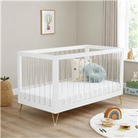 Babymore Kimi XL Cot Bed - White