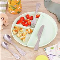 Viners Roarsome 4 Piece Stainless Steel Kids Cutlery Set