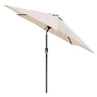 Harbour Housewares Tilting Garden Parasol - Natural