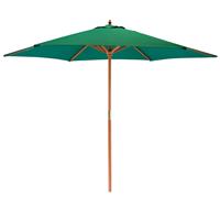 Harbour Housewares Wooden Garden Parasol - 2.7M - Green