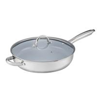 Cooks Professional 30cm Stainless Steel Saut Pan with Long Handle