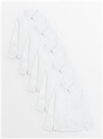 5 Pack White Long Sleeve Shirts 11 years