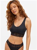 Flexform Black Invisible Finish Seamless Lace Bralette 6
